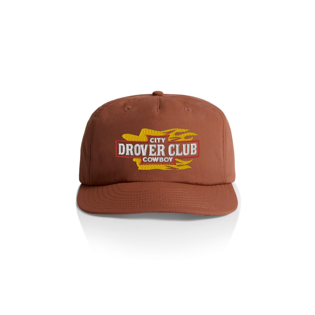 Blazing Cowboy Nylon 5 Panel Cap - Drover Club